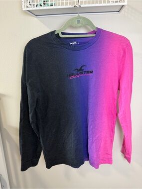 Hollister Purple Ombre Long Sleeve Tee